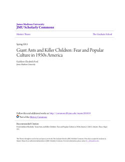 Fear and Popular Culture in 1950s America