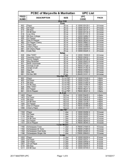 Master UPC April - Pepsi