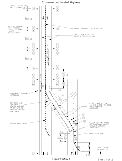 Crossover on Divided Highway Sheet 1 of 2