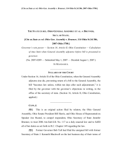 State ex rel. Ohio Gen. Assembly v. Brunner
