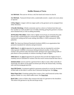 SanMar Glossary of Terms 1x1 Rib Knit. This narrow rib has a soft