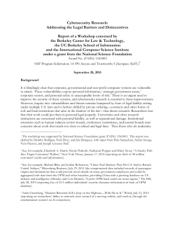Cybersecurity Research: Addressing the Legal Barriers and