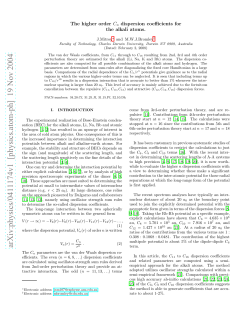 The higher order C_n dispersion coefficients for the alkali atoms