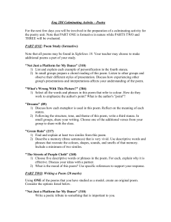 2D1Culminating poetry