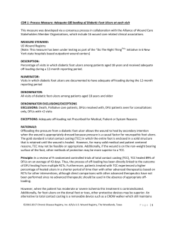 CDR 1 - US Wound Registry