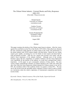 The Chilean Nitrate Industry