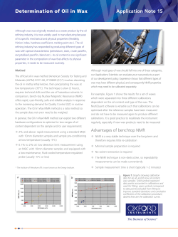 Determination of Oil in Wax