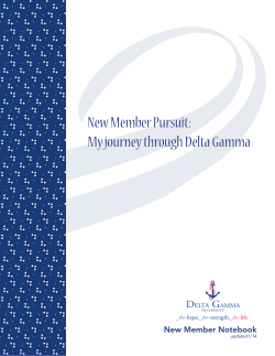 New Member Pursuit: My journey through Delta Gamma New