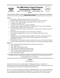 Frank Zaic - Academy of Model Aeronautics