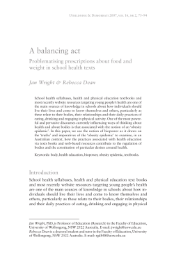 A balancing act