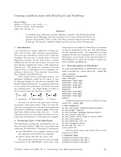 Creating cuneiform fonts with MetaType1 and