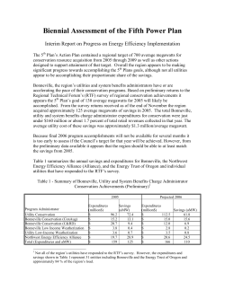 Biennial Assessment of the Fifth Power Plan
