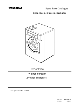 Spare Parts Catalogue Catalogue de pi&egrave;ces de rechange E620