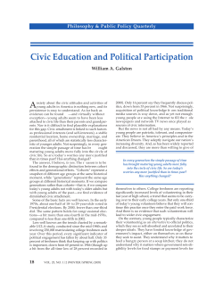 Civic Education and Political Participation