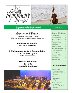 February 2016 - Coastal Symphony of Georgia