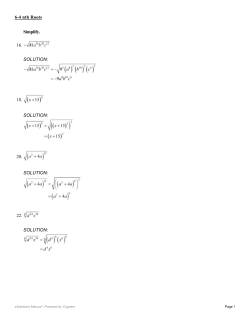 Simplify. 16. SOLUTION: 18. SOLUTION: 20. SOLUTION: 22