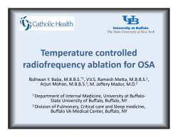 Temperature controlled radiofrequency ablation for OSA