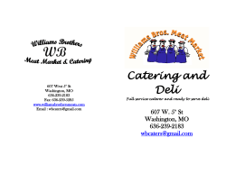 Catering and Deli - Williams Brothers Meat Market