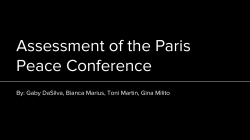 Assessment of the Paris Peace Conference