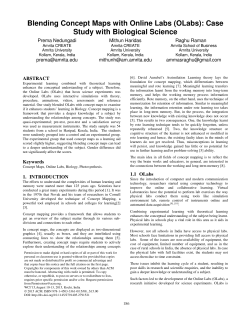 Blending concept maps with online labs (OLabs): Case study with
