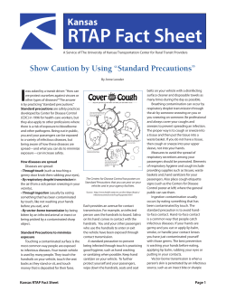 Show Caution by Using Standard Precautions