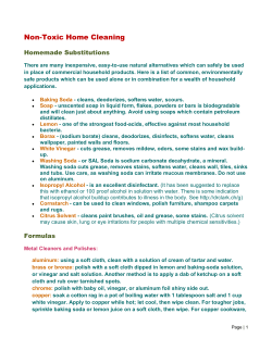 Non-Toxic Home Cleaning