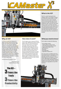 The X3 &ndash; 3Times the Tools 3Times the Productivity