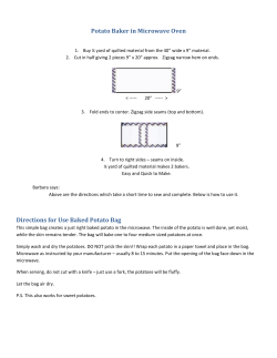 Potato Baker in Microwave Oven Directions for Use Baked Potato Bag