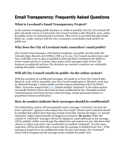 Email Transparency: Frequently Asked Questions