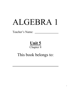 Unit 5 Workbook