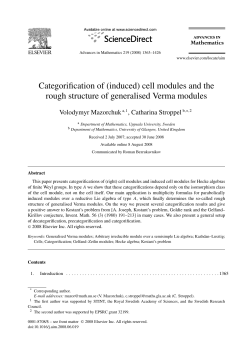 cell modules and the rough structure of generalised Verma modules