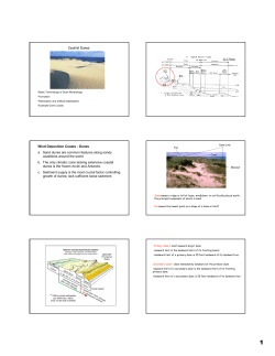 Coastal Dunes Wind Deposition Coasts