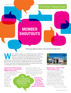 Member "Shout Outs" - Sussex County Chamber of Commerce