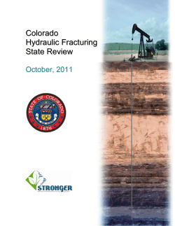 Colorado Hydraulic Fracturing State Review