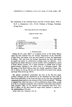 The constitution of the intertidal fauna and flora of South Africa.Part I.
