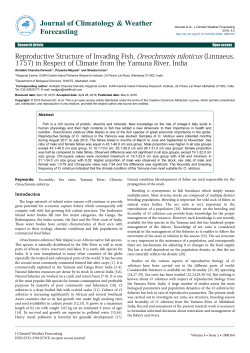(Linnaeus, 1757) in respect of climate from the - e