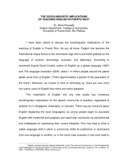 Sociolinguistic implications of teaching English