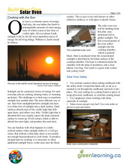 solar oven construction plan - Re