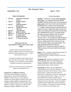 April 1 - Maclay School