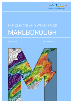 The climate and weather of Marlborough