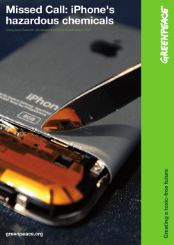 the iPhone`s hazardous chemicals