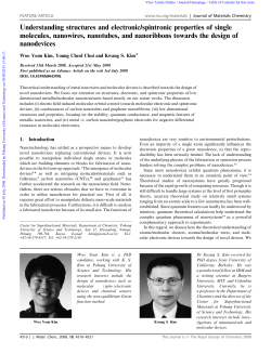 Understanding structures and electronic/spintronic