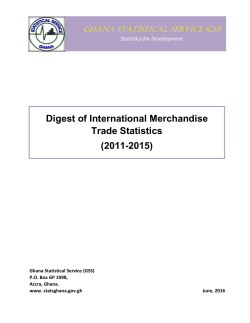 Digest of International Merchandise Trade Statistics
