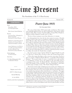 Summer 2015 - Loyola University Chicago