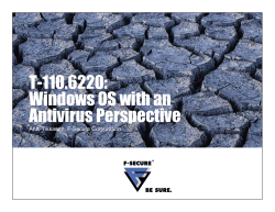 T-110.6220 Windows OS