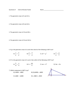 A) ∆ADB ~ ∆BDC B) 2(∆ADB) = ∆BDC C) ∆ABC