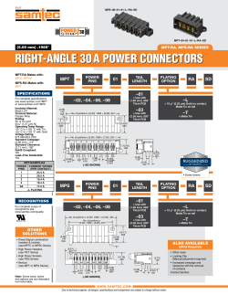 RIGHT-ANGLE 30 A POWER CONNECTORS