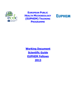 EUPHEM Scientific Guide 2013 - ECDC