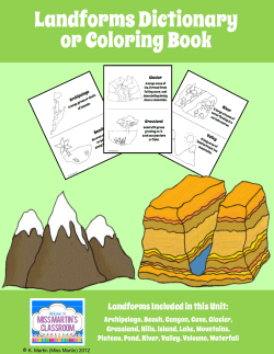 Landforms Dictionary or Coloring Book