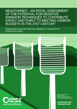 negative emission - Friends of the Earth